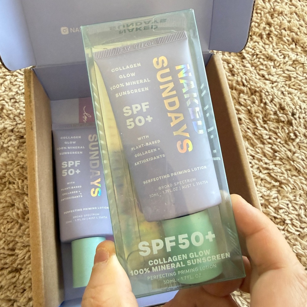 Naked Sundays SPF 50+ Collagen Glow Mineral Sunscreen - Lilac